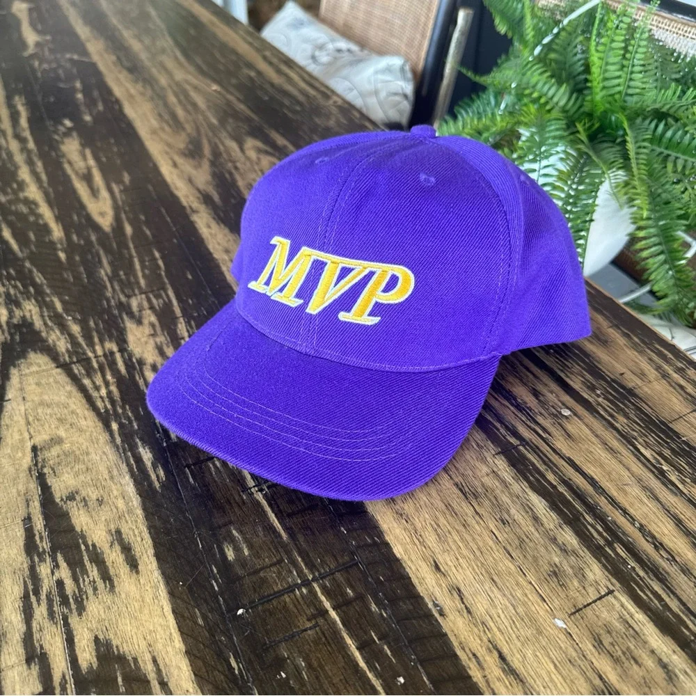 💫 Custom – Purple & Yellow “MVP” Hat 💜💛